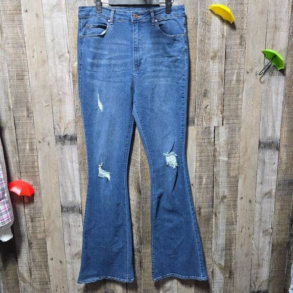 Articles of Society Womens Bridgette Flared Jeans - Picture 1 of 5